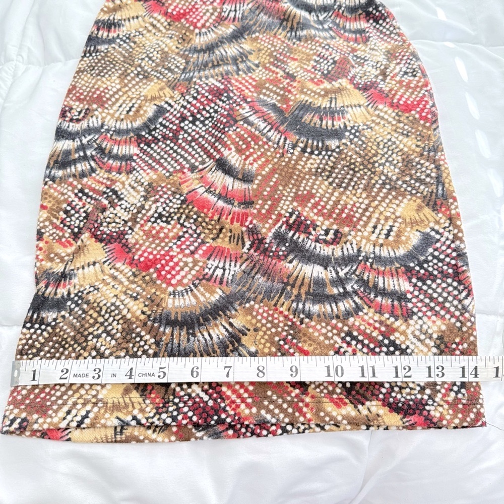 Multicolor Patterned Women's Skirt - Picture 4 of 5